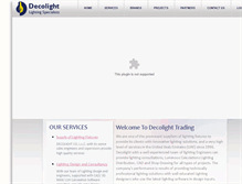 Tablet Screenshot of decolightllc.com